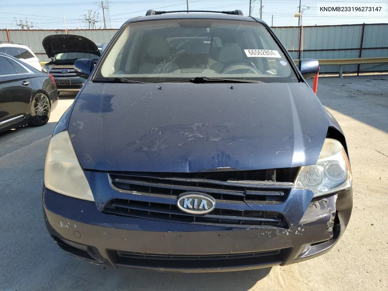 2009 Kia Sedona Ex VIN: KNDMB233196273147 Lot: 66562804