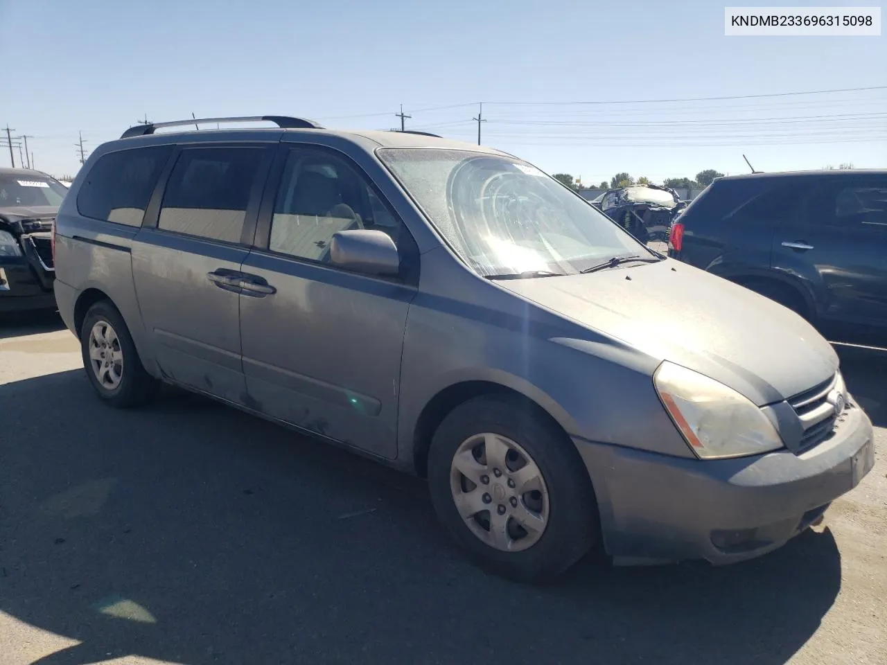 2009 Kia Sedona Ex VIN: KNDMB233696315098 Lot: 68942764