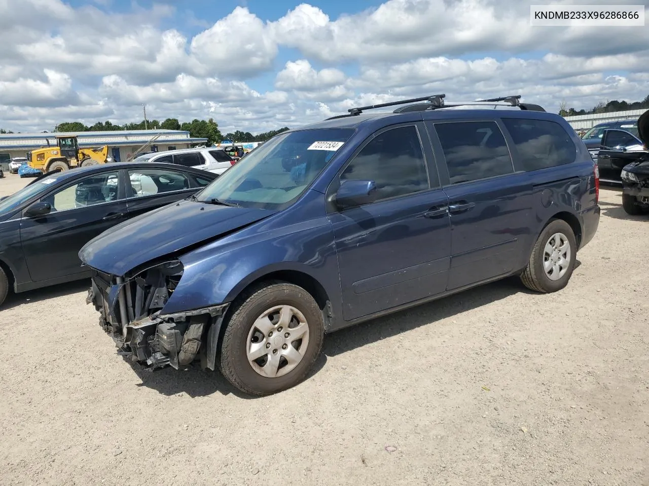 2009 Kia Sedona Ex VIN: KNDMB233X96286866 Lot: 72221534