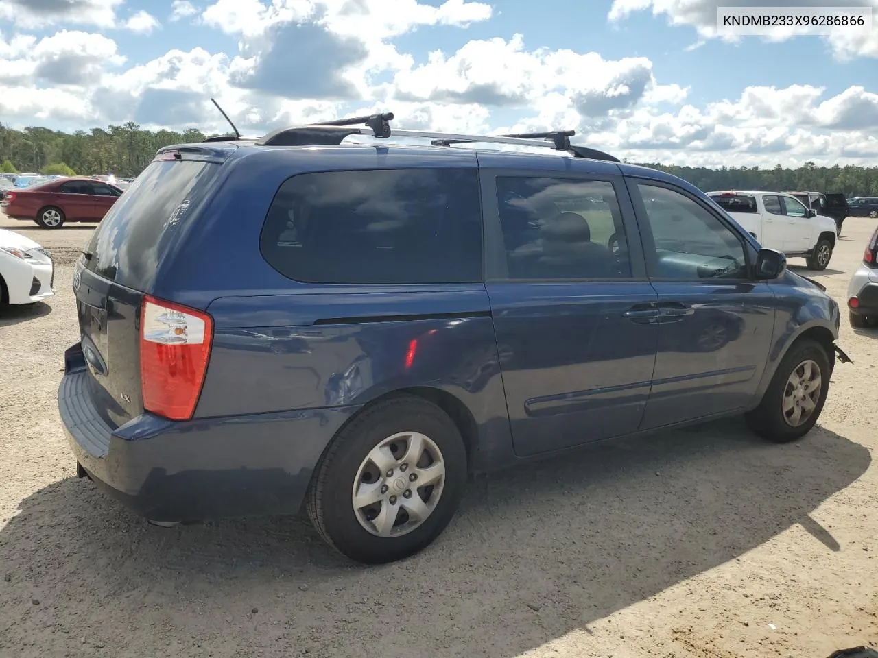 2009 Kia Sedona Ex VIN: KNDMB233X96286866 Lot: 72221534