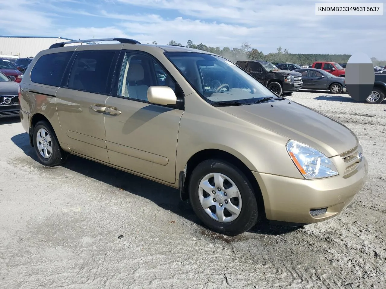 2009 Kia Sedona Ex VIN: KNDMB233496316637 Lot: 73664294