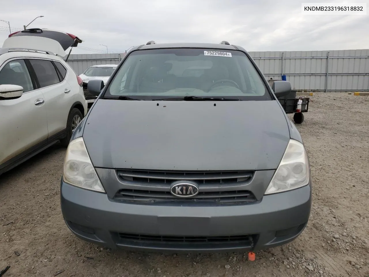 2009 Kia Sedona Ex VIN: KNDMB233196318832 Lot: 75229804