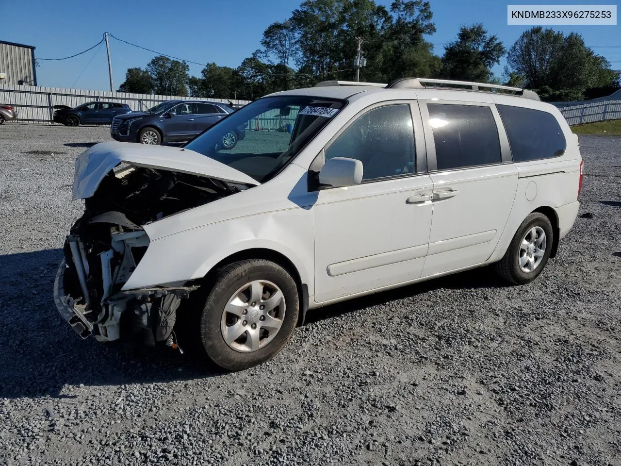 2009 Kia Sedona Ex VIN: KNDMB233X96275253 Lot: 75647264