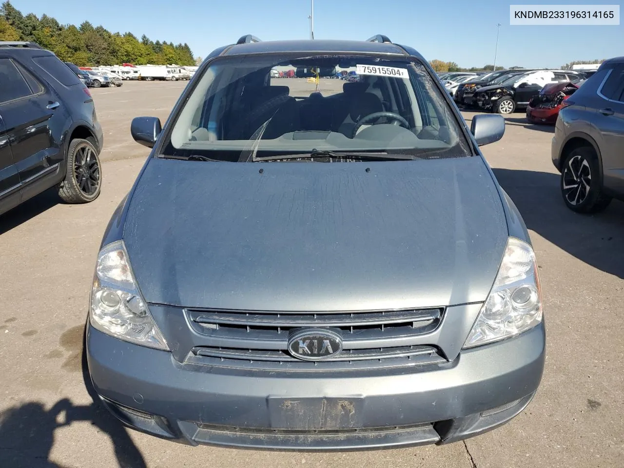 2009 Kia Sedona Ex VIN: KNDMB233196314165 Lot: 75915504