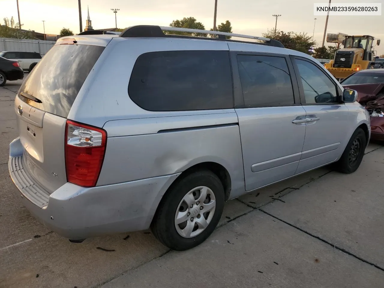 2009 Kia Sedona Ex VIN: KNDMB233596280263 Lot: 77812904