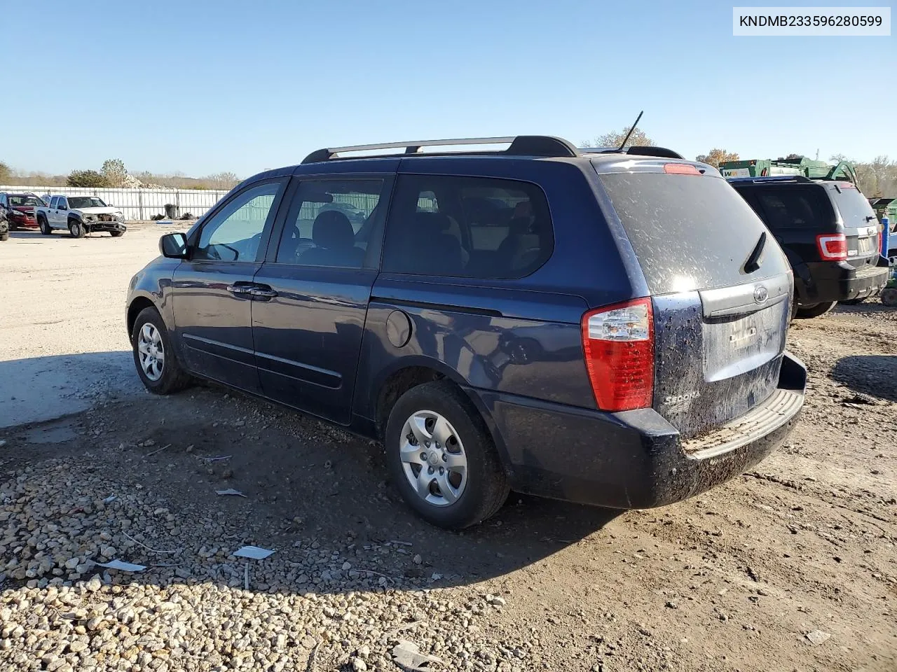 2009 Kia Sedona Ex VIN: KNDMB233596280599 Lot: 79836114