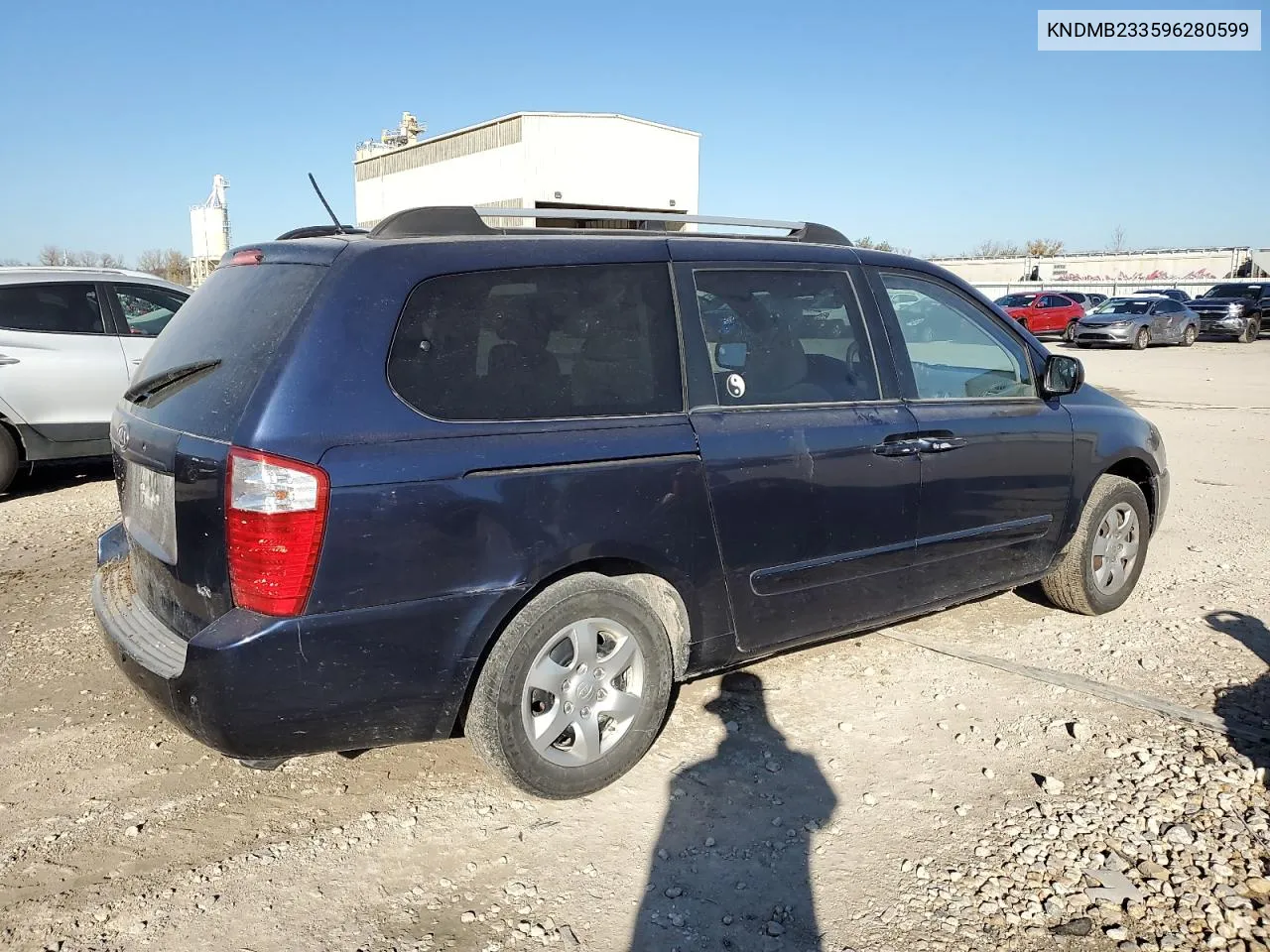 2009 Kia Sedona Ex VIN: KNDMB233596280599 Lot: 79836114