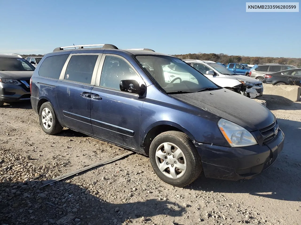 2009 Kia Sedona Ex VIN: KNDMB233596280599 Lot: 79836114