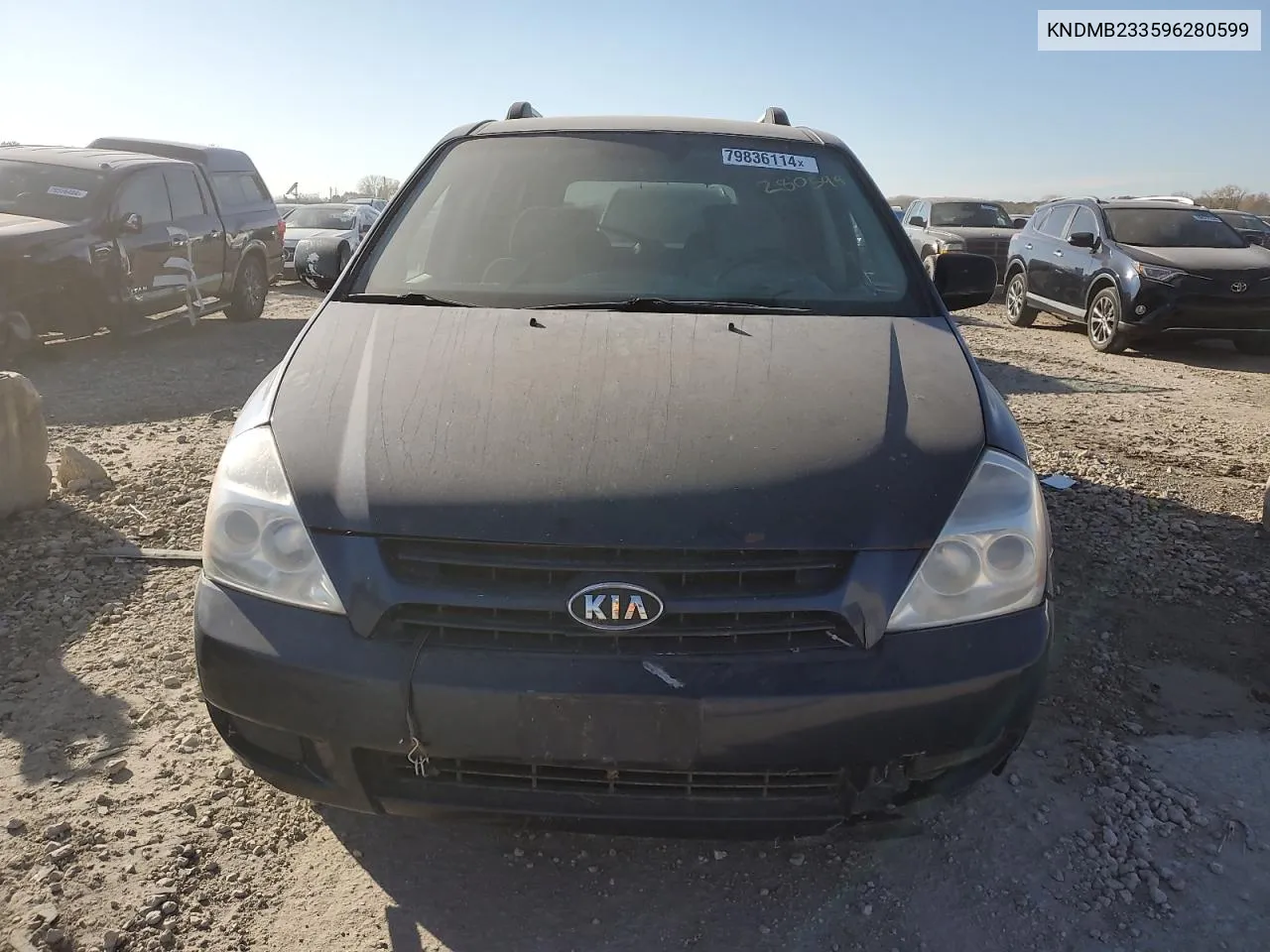 2009 Kia Sedona Ex VIN: KNDMB233596280599 Lot: 79836114