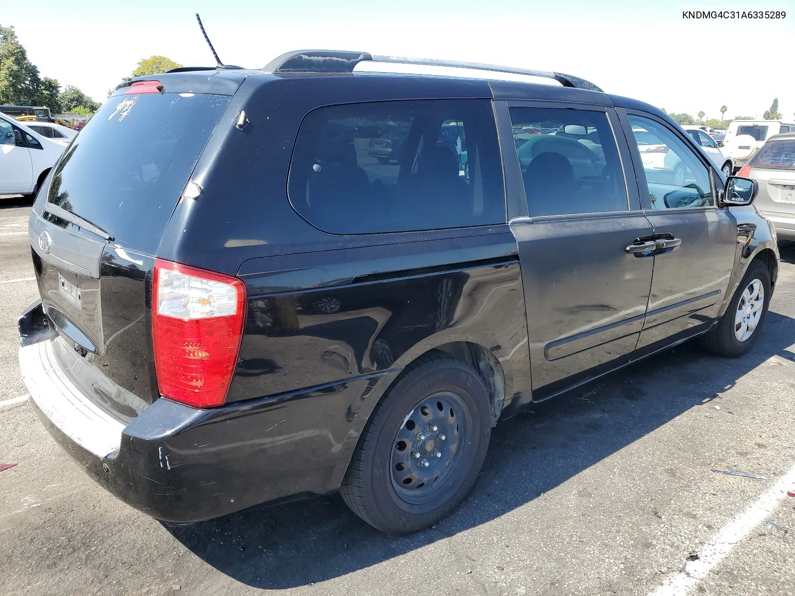 2010 Kia Sedona Lx VIN: KNDMG4C31A6335289 Lot: 60950624