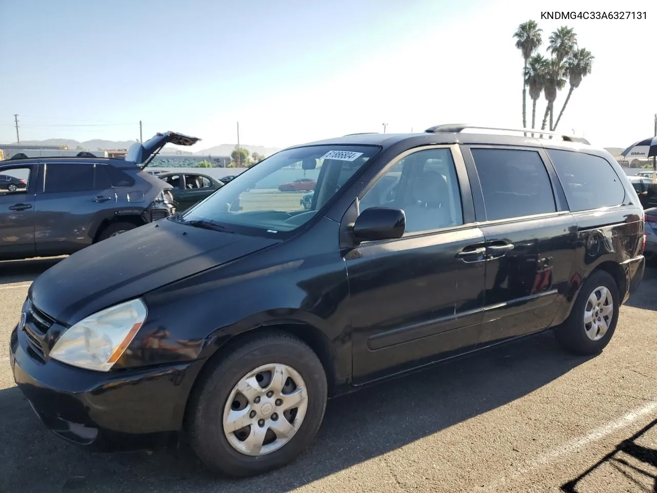 2010 Kia Sedona Lx VIN: KNDMG4C33A6327131 Lot: 61886804