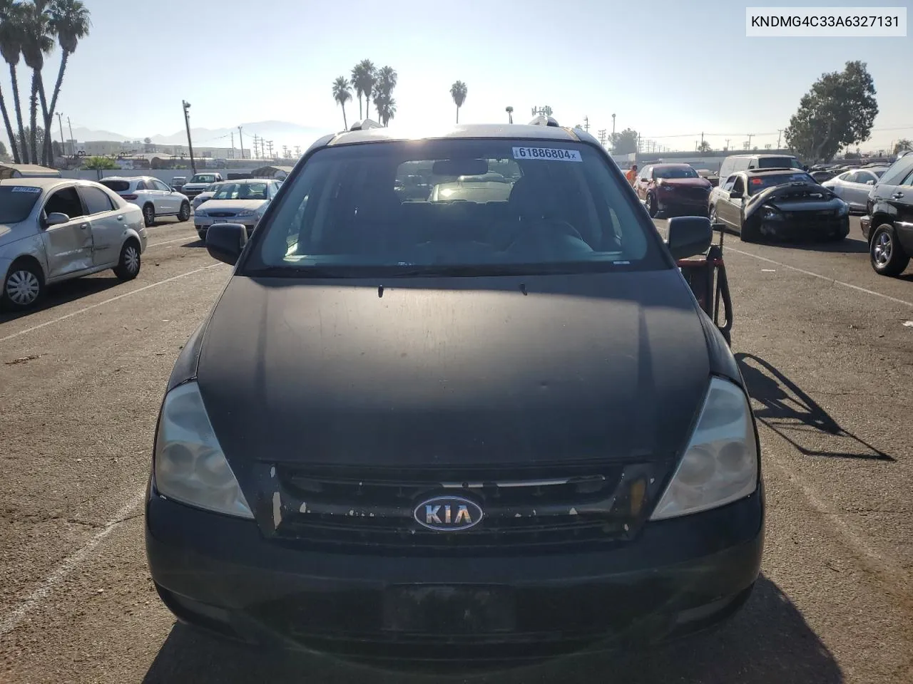 2010 Kia Sedona Lx VIN: KNDMG4C33A6327131 Lot: 61886804