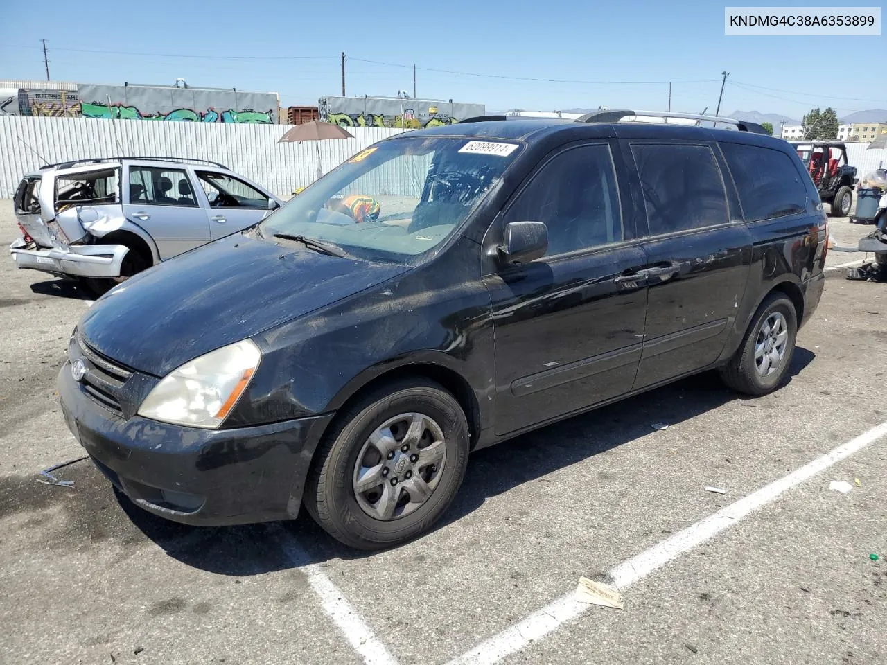 2010 Kia Sedona Lx VIN: KNDMG4C38A6353899 Lot: 62099914