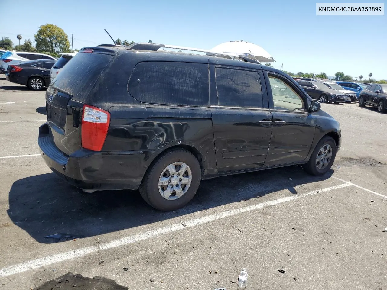 2010 Kia Sedona Lx VIN: KNDMG4C38A6353899 Lot: 62099914