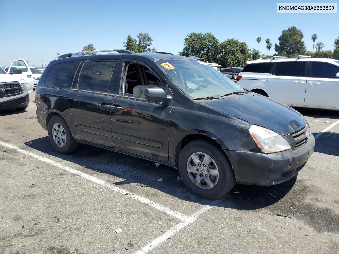 2010 Kia Sedona Lx VIN: KNDMG4C38A6353899 Lot: 62099914