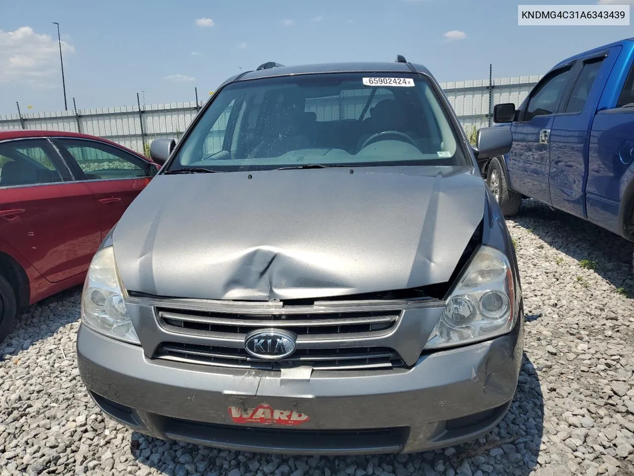 KNDMG4C31A6343439 2010 Kia Sedona Lx