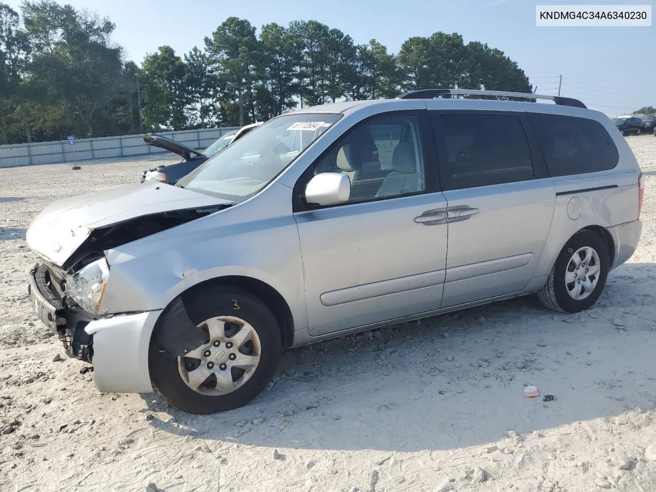 2010 Kia Sedona Lx VIN: KNDMG4C34A6340230 Lot: 67772684