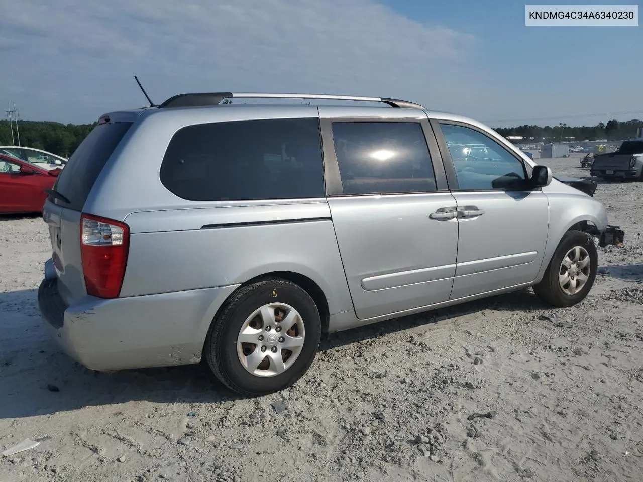 2010 Kia Sedona Lx VIN: KNDMG4C34A6340230 Lot: 67772684