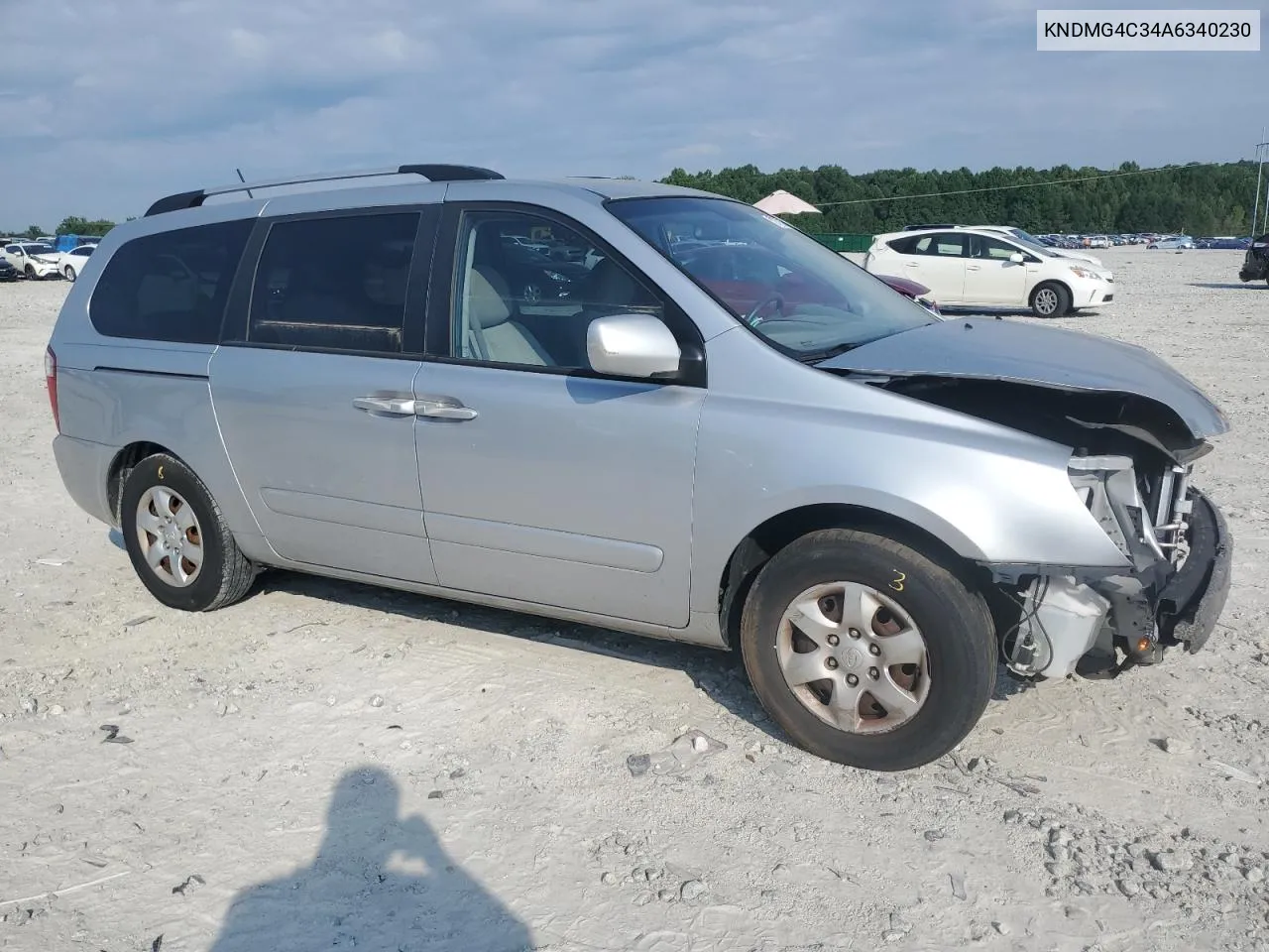 2010 Kia Sedona Lx VIN: KNDMG4C34A6340230 Lot: 67772684