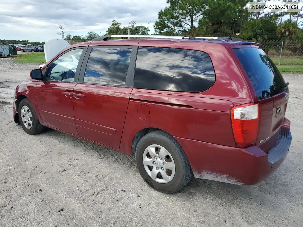 2010 Kia Sedona Lx VIN: KNDMG4C38A6341851 Lot: 72227594