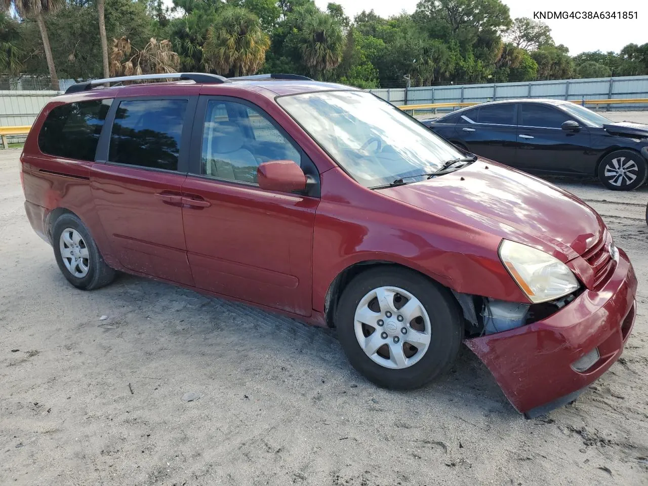 2010 Kia Sedona Lx VIN: KNDMG4C38A6341851 Lot: 72227594