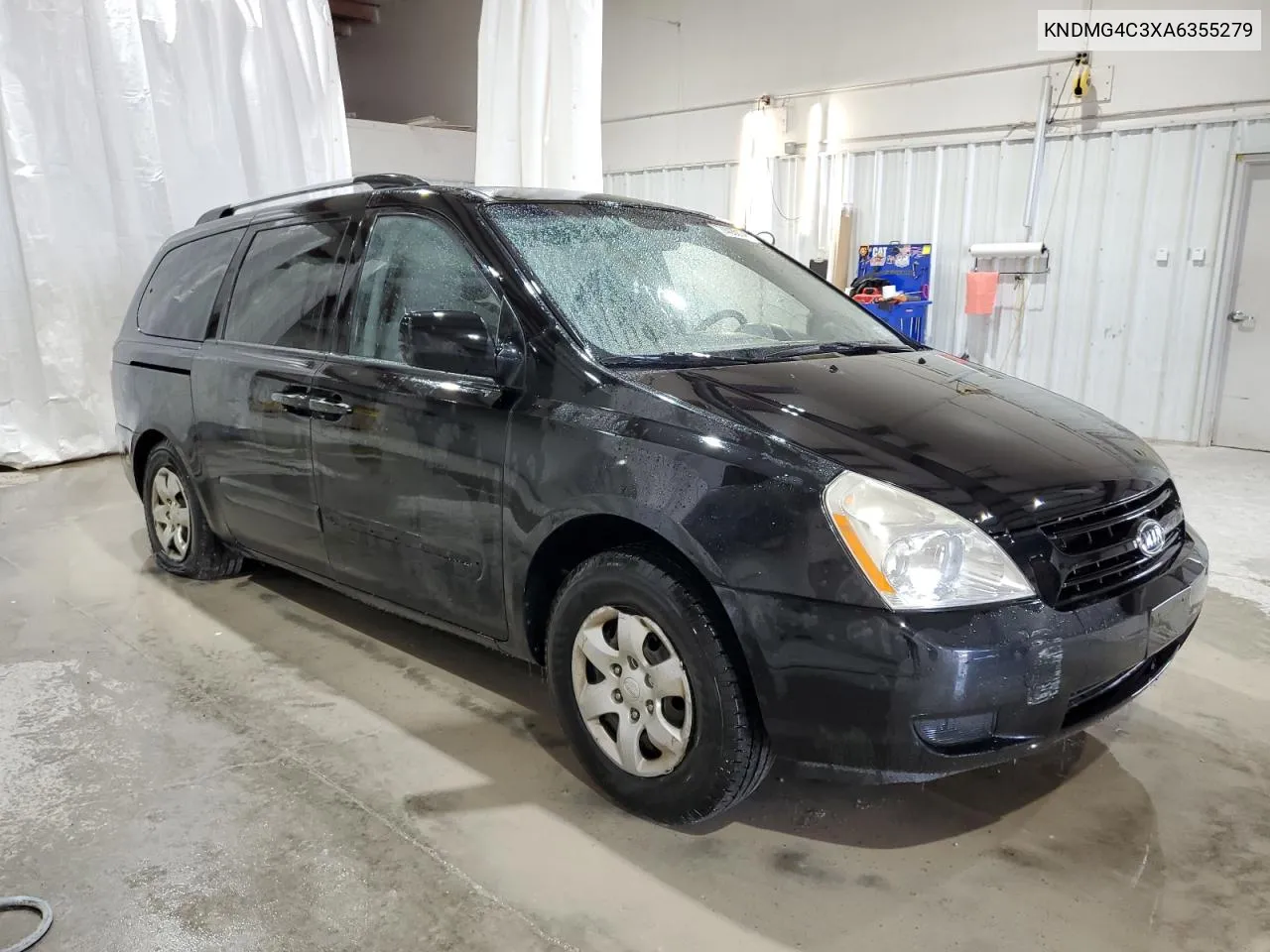 2010 Kia Sedona Lx VIN: KNDMG4C3XA6355279 Lot: 74080134