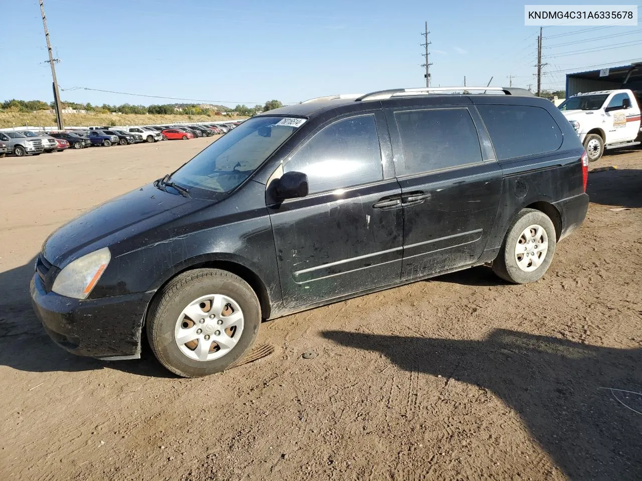 2010 Kia Sedona Lx VIN: KNDMG4C31A6335678 Lot: 76016514