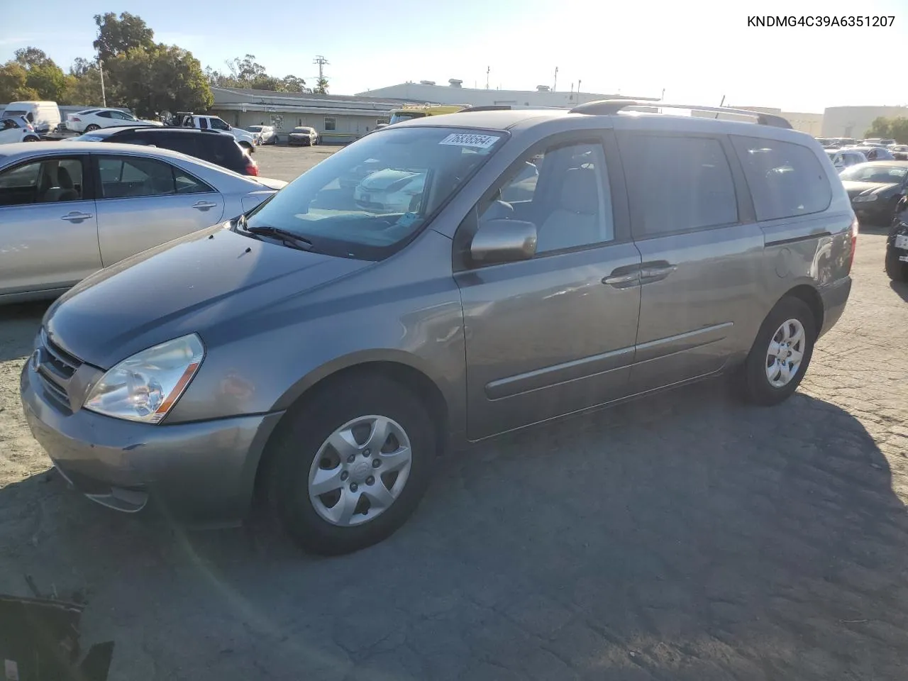 2010 Kia Sedona Lx VIN: KNDMG4C39A6351207 Lot: 76838564