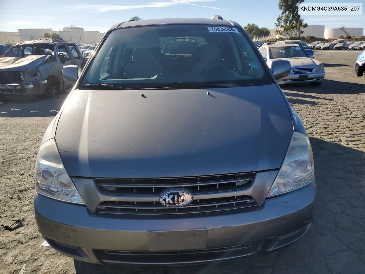 2010 Kia Sedona Lx VIN: KNDMG4C39A6351207 Lot: 76838564