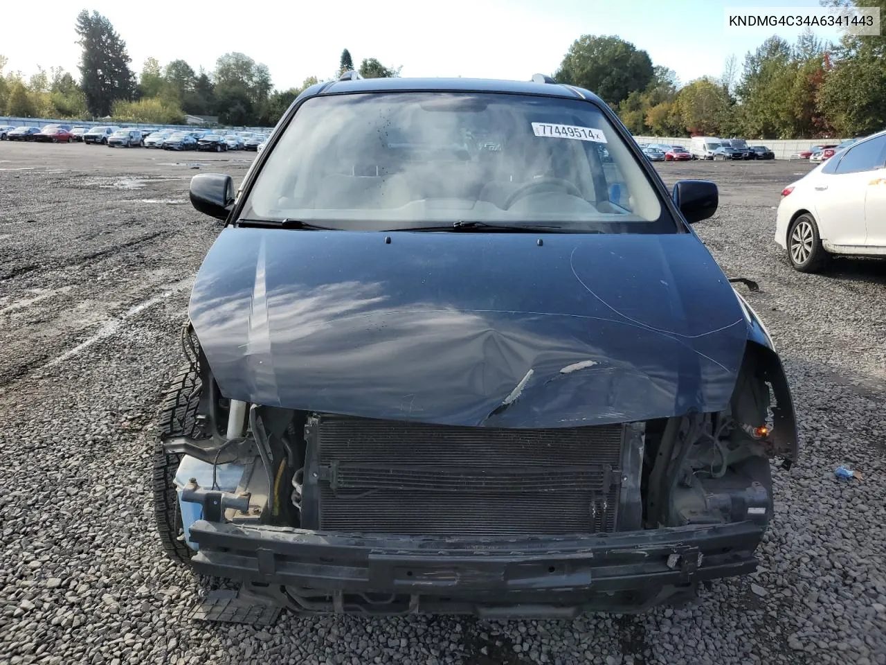 2010 Kia Sedona Lx VIN: KNDMG4C34A6341443 Lot: 77449514