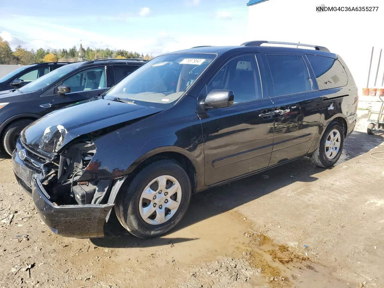 2010 Kia Sedona Lx VIN: KNDMG4C36A6355277 Lot: 77987954