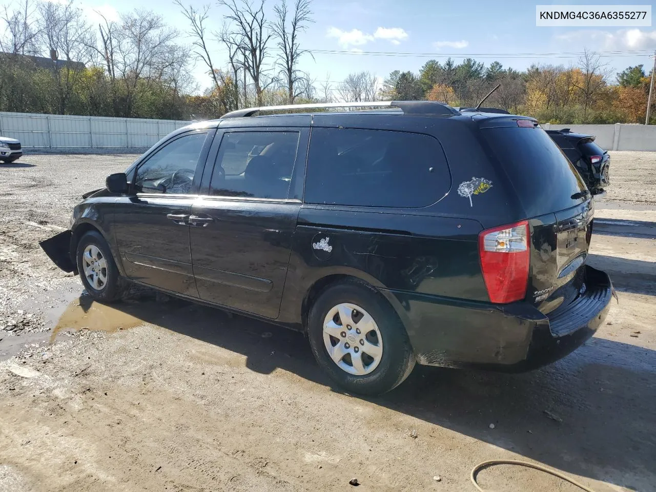 2010 Kia Sedona Lx VIN: KNDMG4C36A6355277 Lot: 77987954