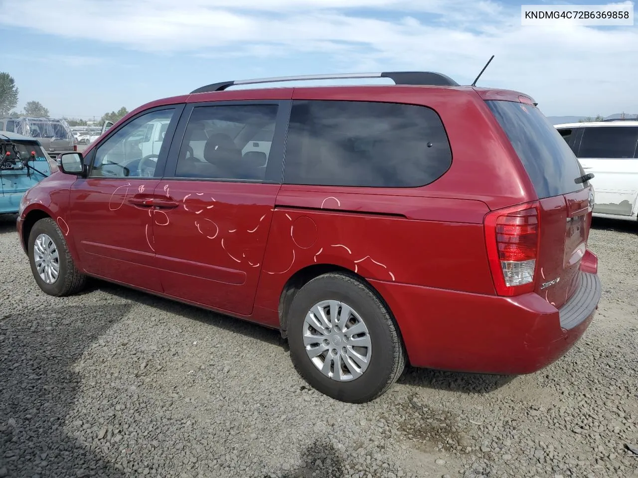 2011 Kia Sedona Lx VIN: KNDMG4C72B6369858 Lot: 70339124