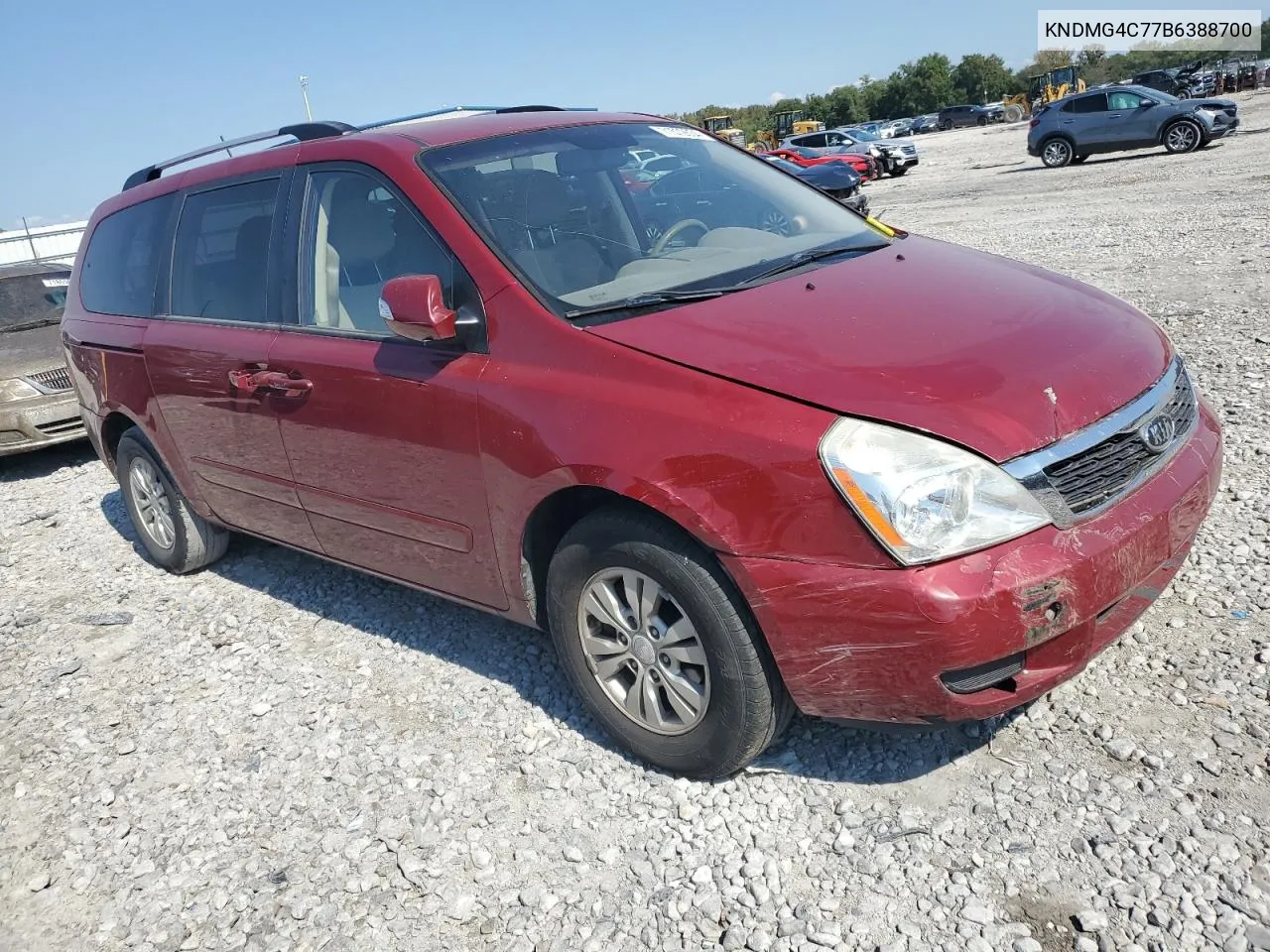 2011 Kia Sedona Lx VIN: KNDMG4C77B6388700 Lot: 71572634