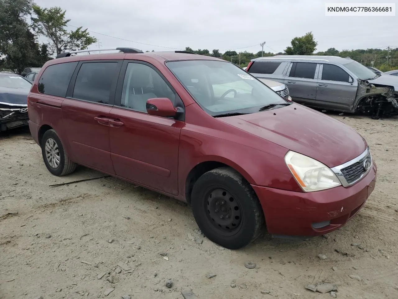 2011 Kia Sedona Lx VIN: KNDMG4C77B6366681 Lot: 71618724