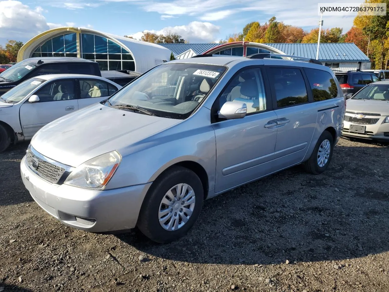 2011 Kia Sedona Lx VIN: KNDMG4C72B6379175 Lot: 76312374