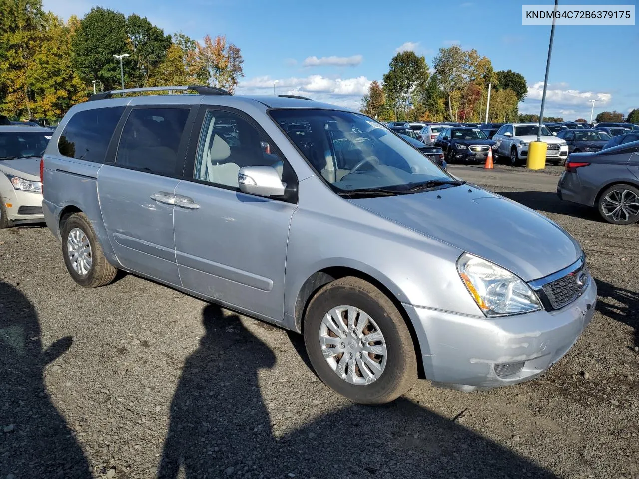 2011 Kia Sedona Lx VIN: KNDMG4C72B6379175 Lot: 76312374