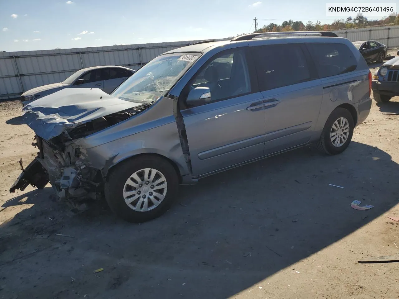 2011 Kia Sedona Lx VIN: KNDMG4C72B6401496 Lot: 76455084