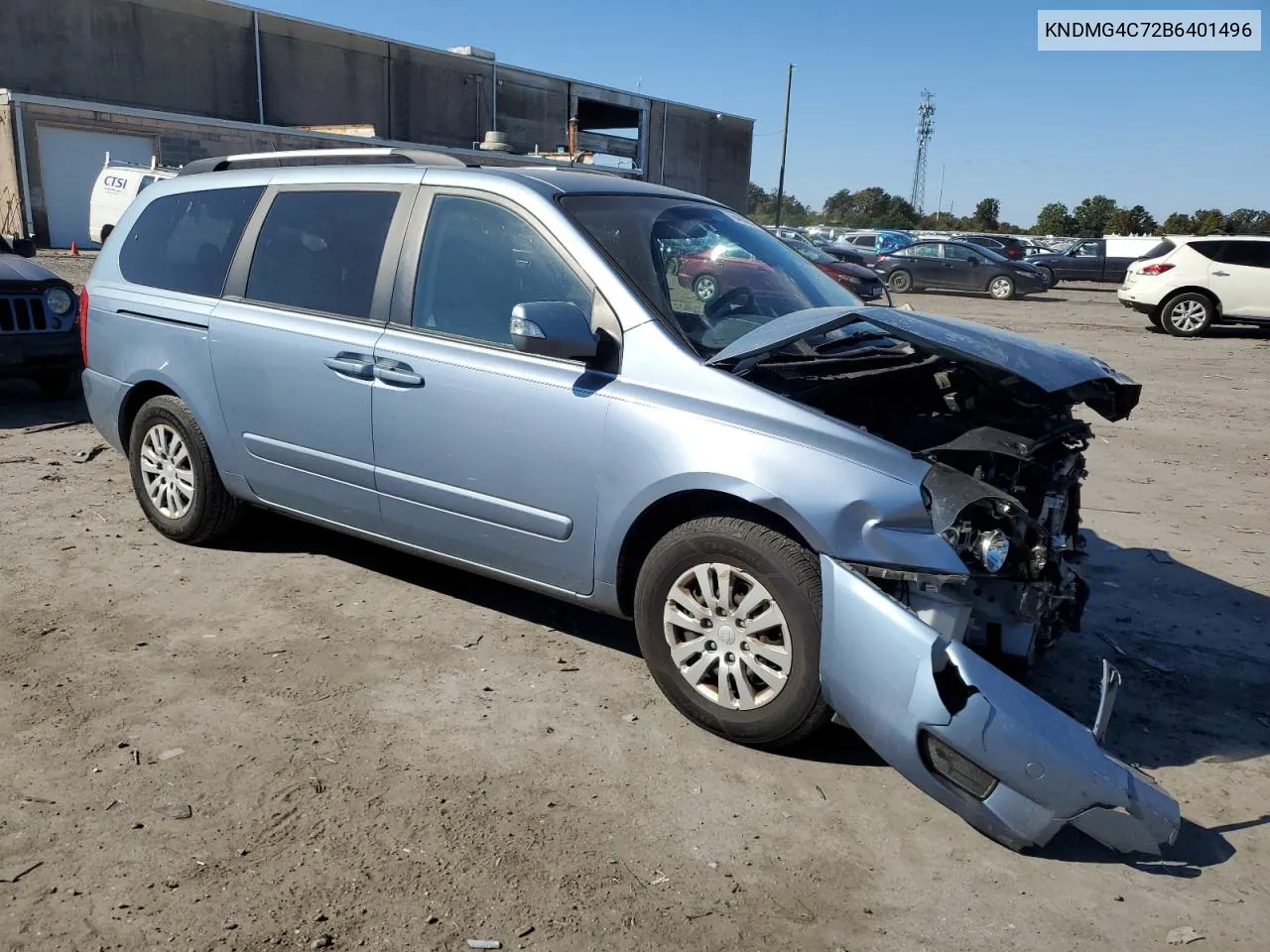 2011 Kia Sedona Lx VIN: KNDMG4C72B6401496 Lot: 76455084