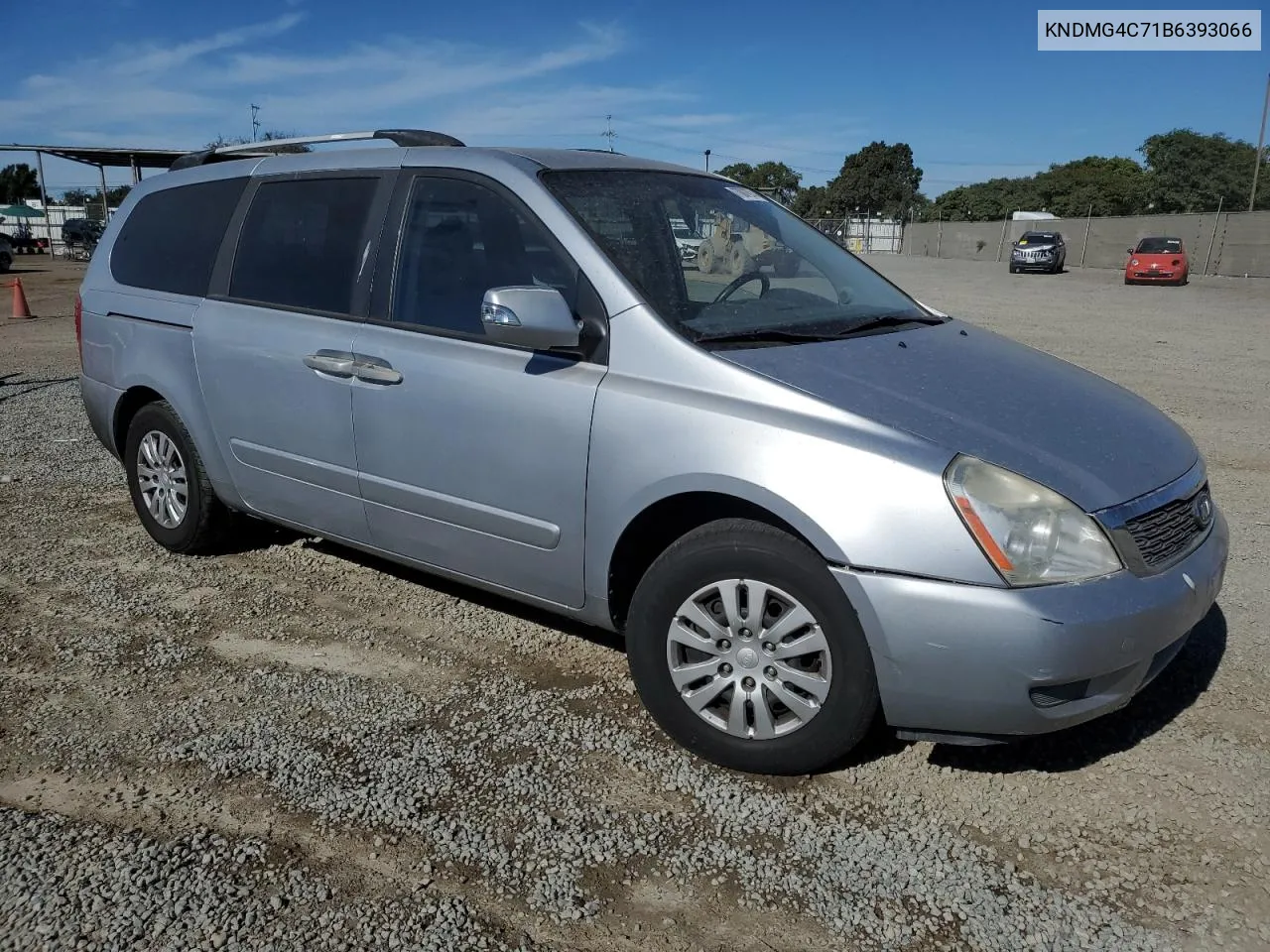 2011 Kia Sedona Lx VIN: KNDMG4C71B6393066 Lot: 77087974