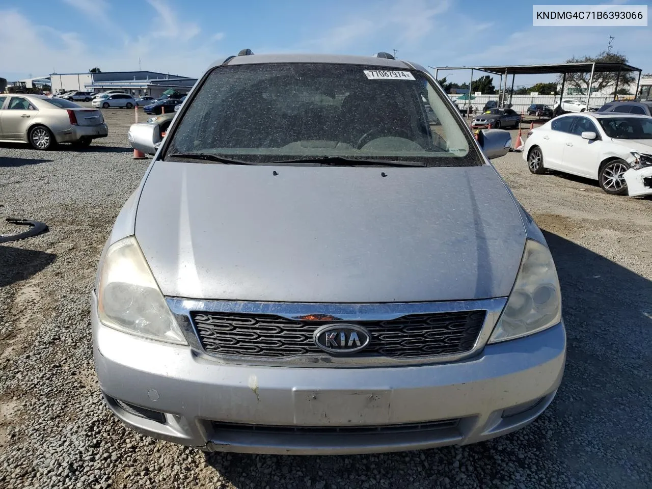 2011 Kia Sedona Lx VIN: KNDMG4C71B6393066 Lot: 77087974