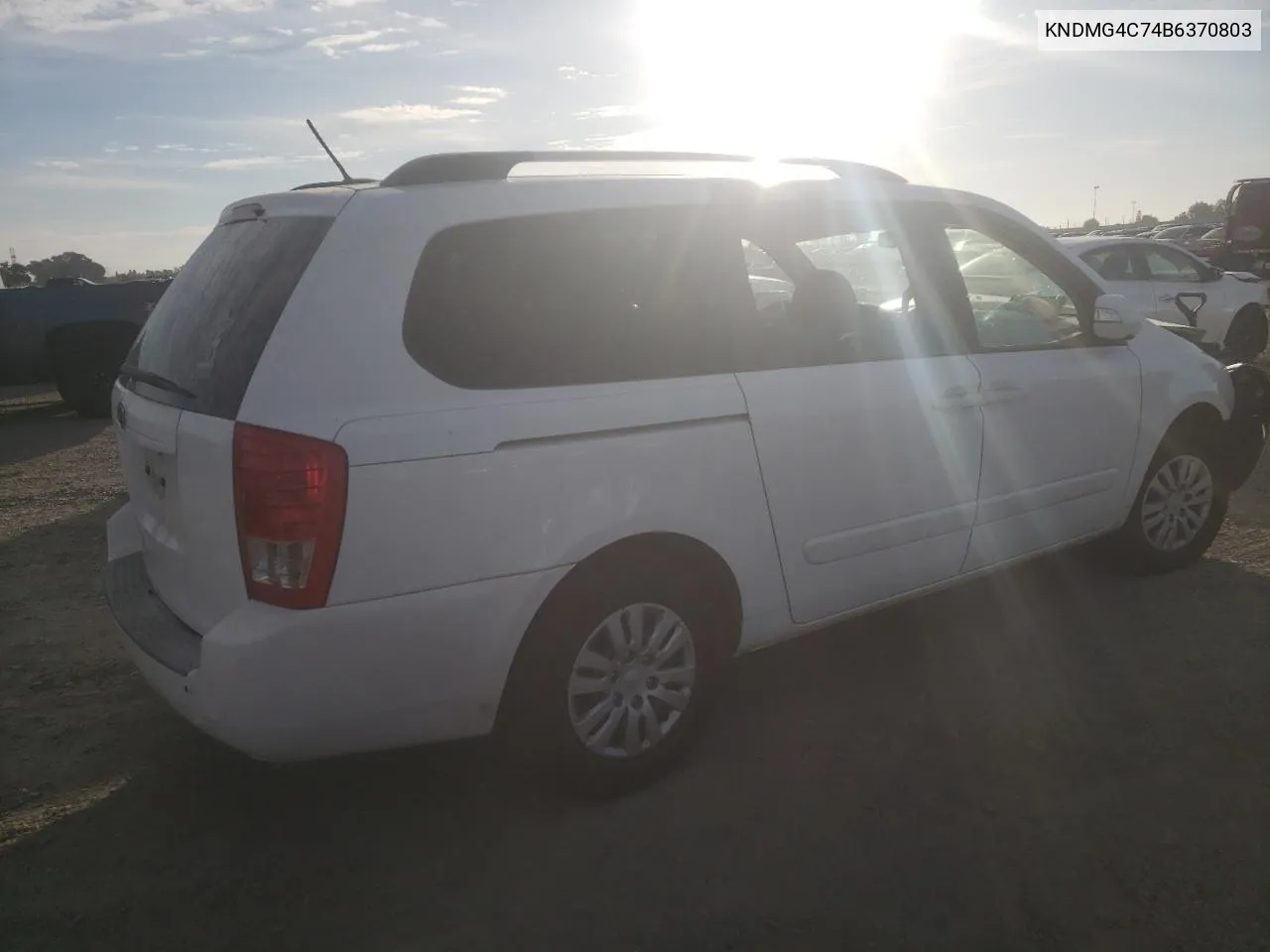 2011 Kia Sedona Lx VIN: KNDMG4C74B6370803 Lot: 77228344