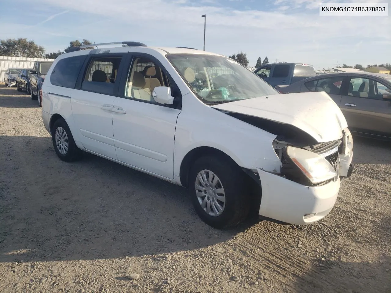 2011 Kia Sedona Lx VIN: KNDMG4C74B6370803 Lot: 77228344