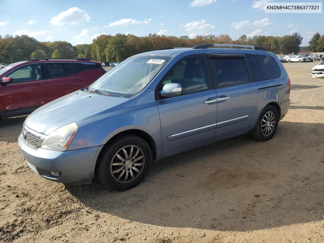 2011 Kia Sedona Ex VIN: KNDMH4C73B6377321 Lot: 77961974