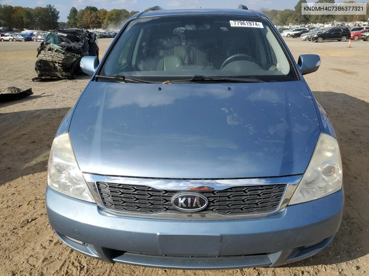 2011 Kia Sedona Ex VIN: KNDMH4C73B6377321 Lot: 77961974