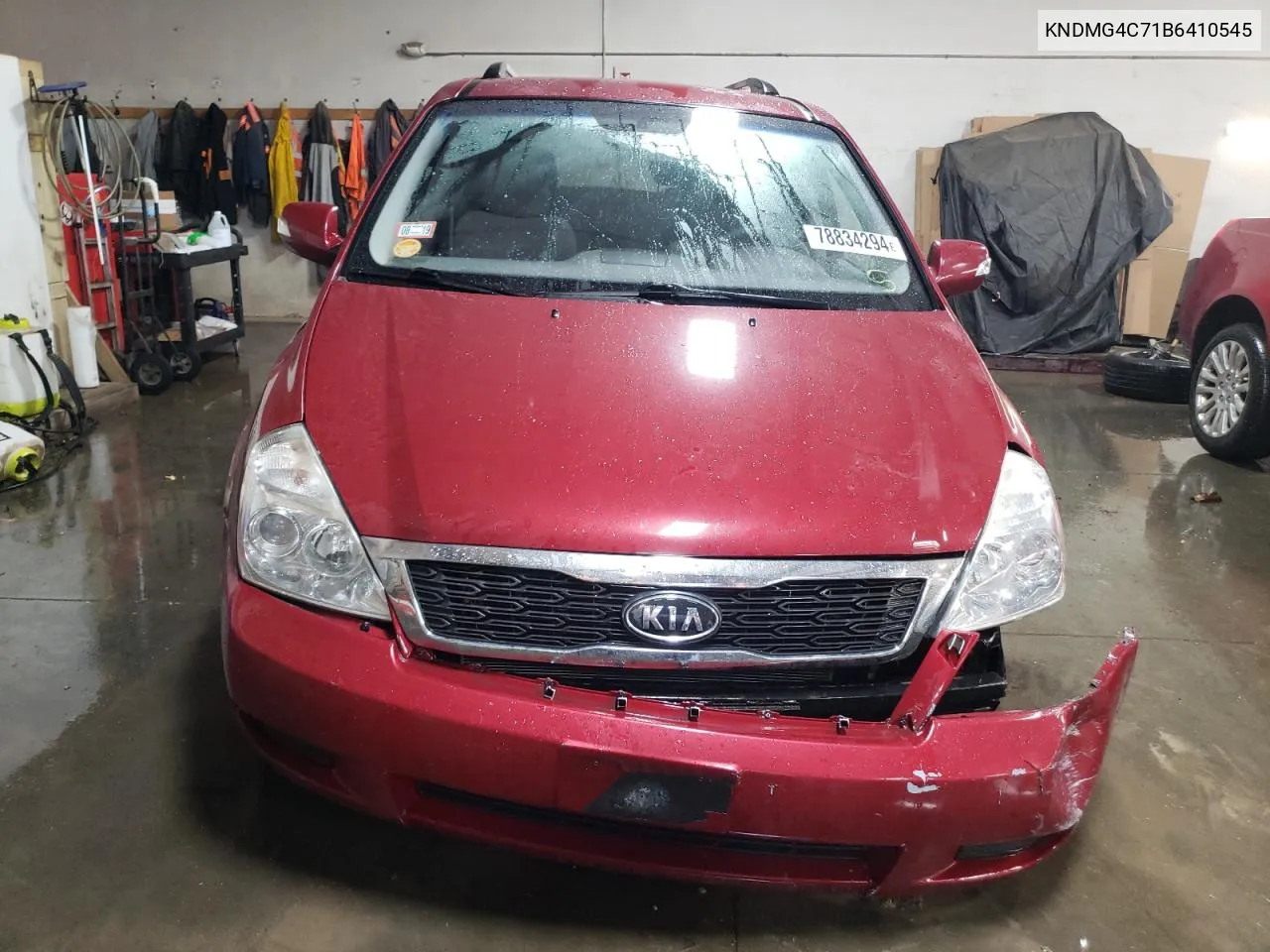 2011 Kia Sedona Lx VIN: KNDMG4C71B6410545 Lot: 78834294