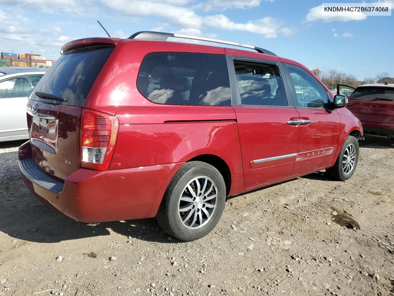 2011 Kia Sedona Ex VIN: KNDMH4C72B6374068 Lot: 79109454