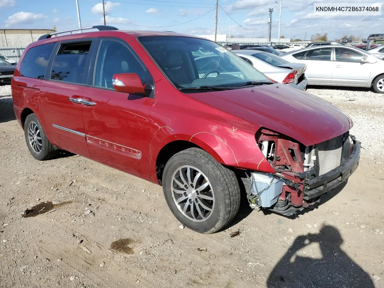 2011 Kia Sedona Ex VIN: KNDMH4C72B6374068 Lot: 79109454