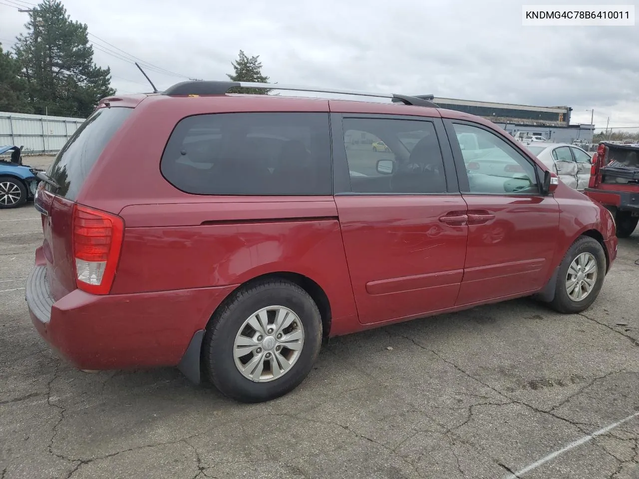 2011 Kia Sedona Lx VIN: KNDMG4C78B6410011 Lot: 80584184