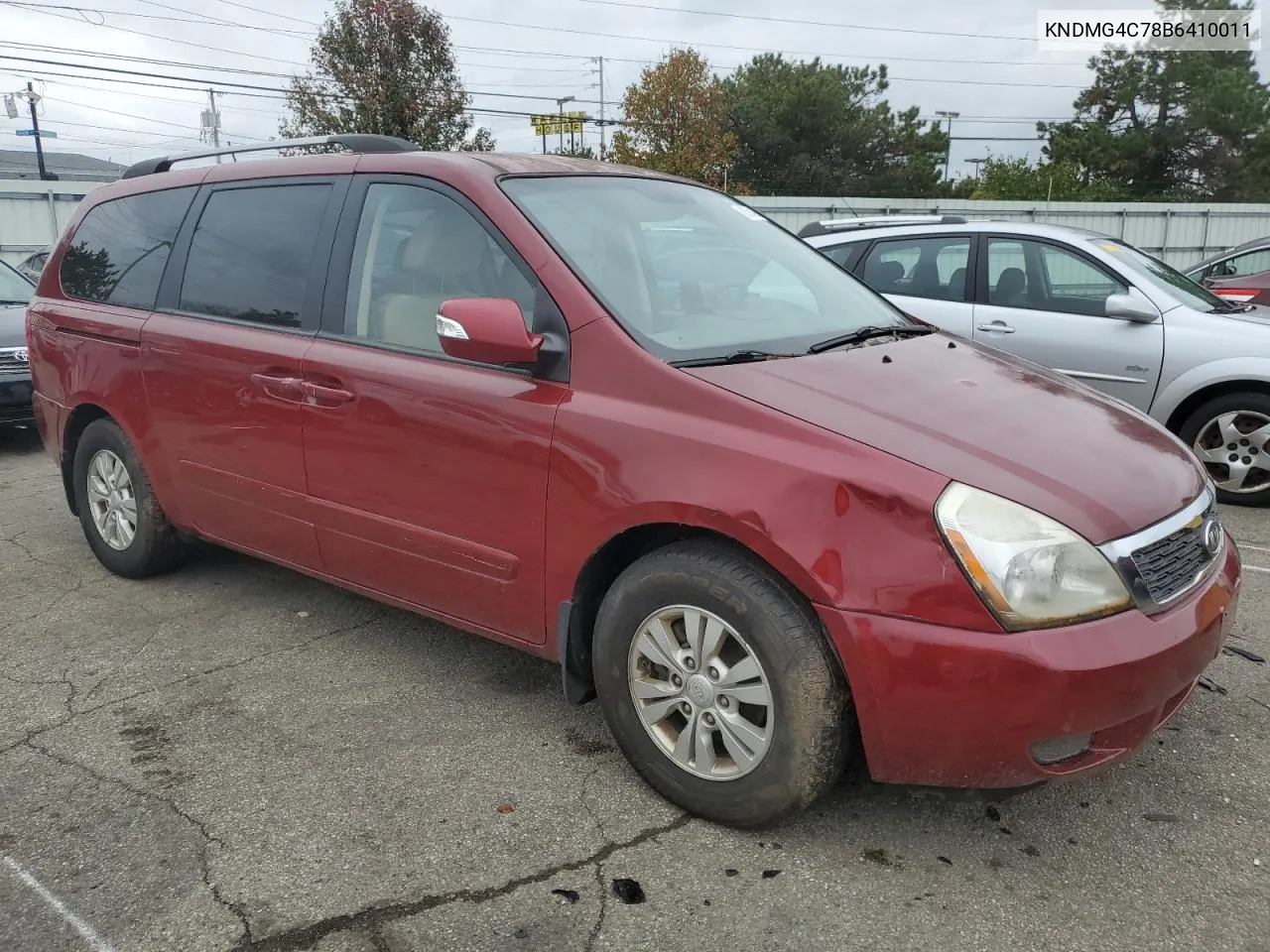 2011 Kia Sedona Lx VIN: KNDMG4C78B6410011 Lot: 80584184